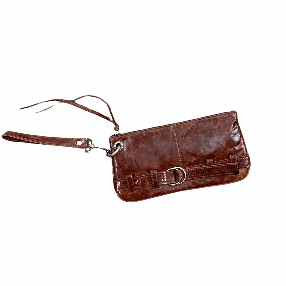 Latico Patent Leather Wristlet Wallet